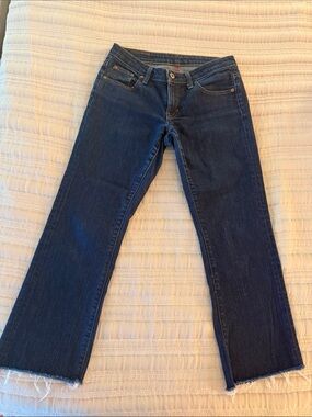 Women's Polo Ralph Lauren Dark Blue bootcut raw hem Jeans